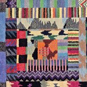Vintage hand-knotted rug model Orion by Ottavio Missoni for Missoni