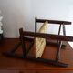 Chaise paillée enfant en bois vintage