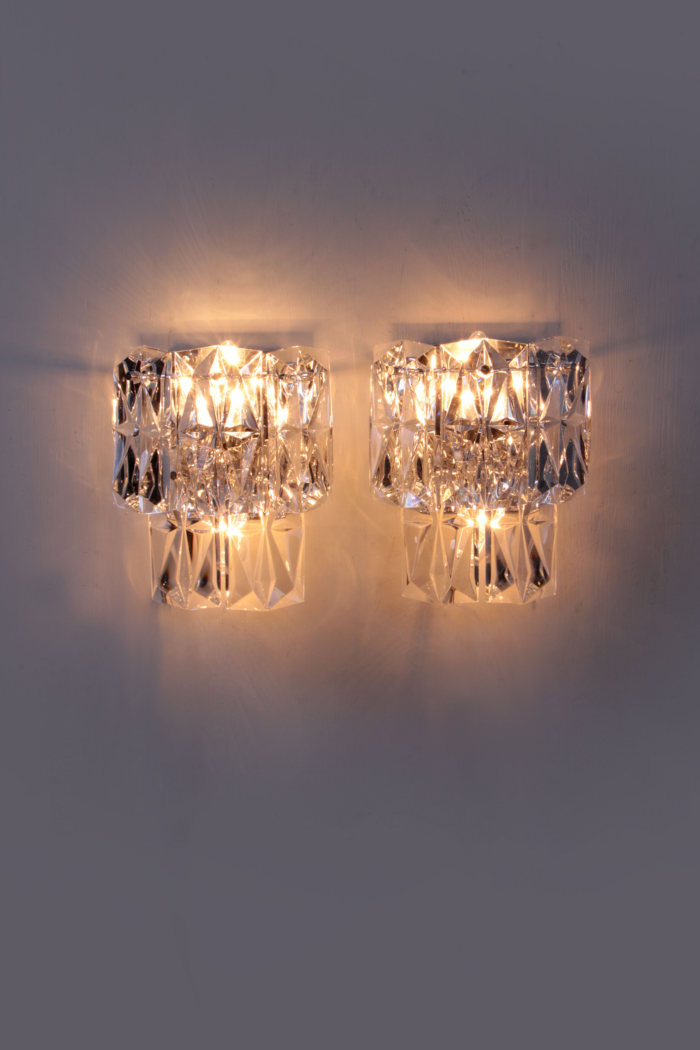 Kinkeldey Set van twee wandlampjes,1970 Duitsland