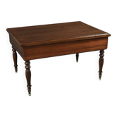Table Basse Roulante en Acajou massif, goût Louis-Philippe – Fin XIXe