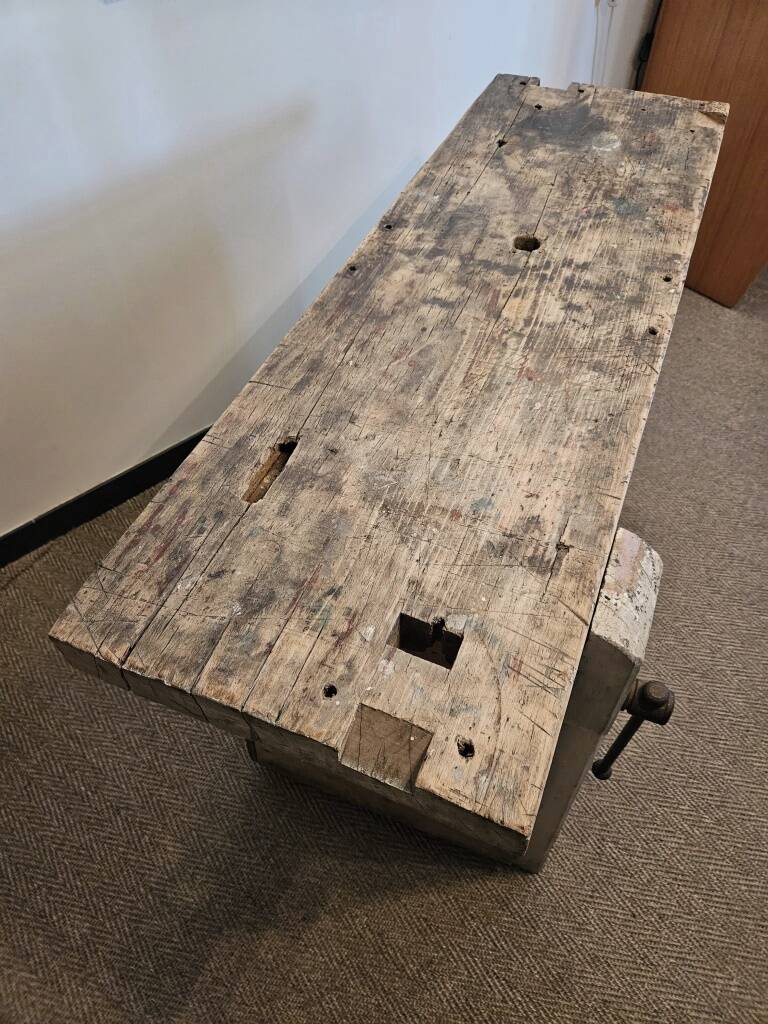 Old carpenter's workbench