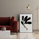Illustration botanique en noir 50x70