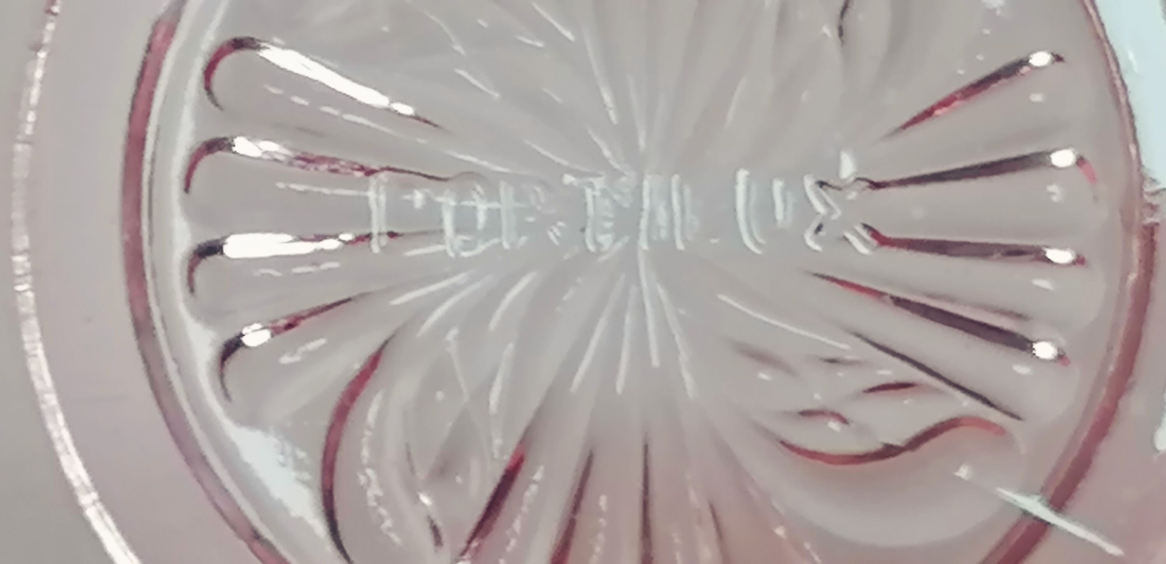 Glass sugar bonbonnière crystal Portieux