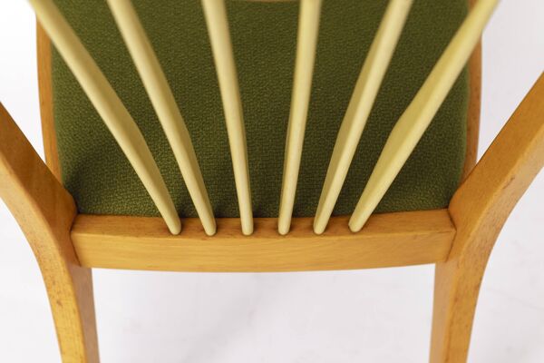 Paire de chaises vintage modernes du milieu du siècle des années 1950 – Bois de hêtre massif et bois frais