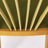 Paire de chaises vintage modernes du milieu du siècle des années 1950 – Bois de hêtre massif et bois frais