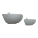 Pair of vintage wall lights in matte white lacquered metal, Italy, 1980.