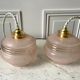 Pair of suspensions / pink granita 50s