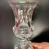 Sèvres crystal vase - signed on the base - 25.5 cm
