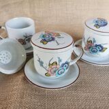 Set of 3 herbal teapots