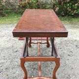 Modular vintage oak coffee table with Albert Ducrot's magical system