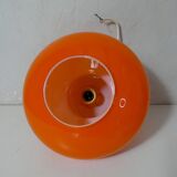 Orange glass pendant light