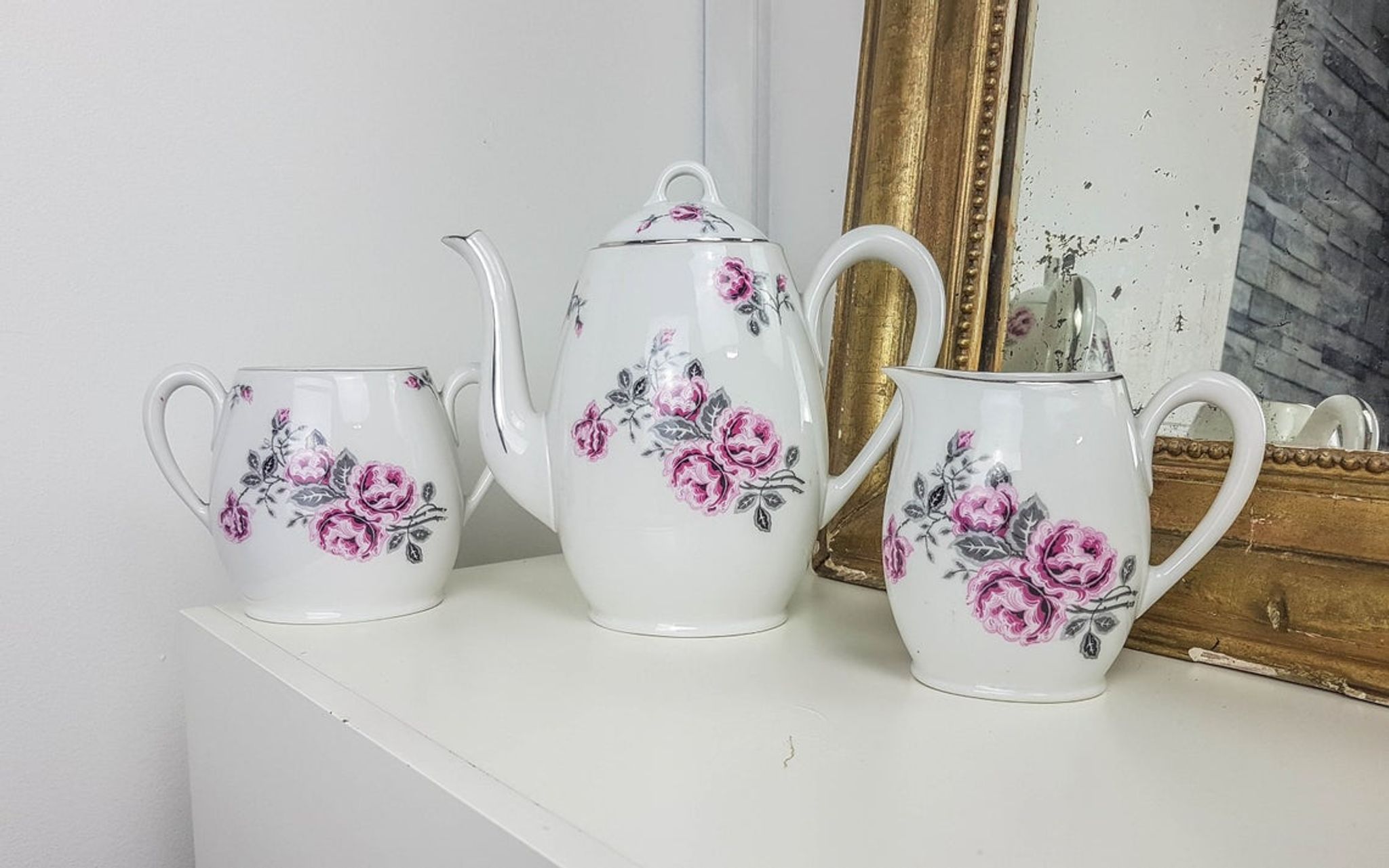 French porcelain tea service