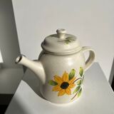 Vintage sunflower teapot Sarreguemines model Farandole H:20cm