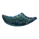 Vintage woven glass vide poche in blue and green, 20th century.