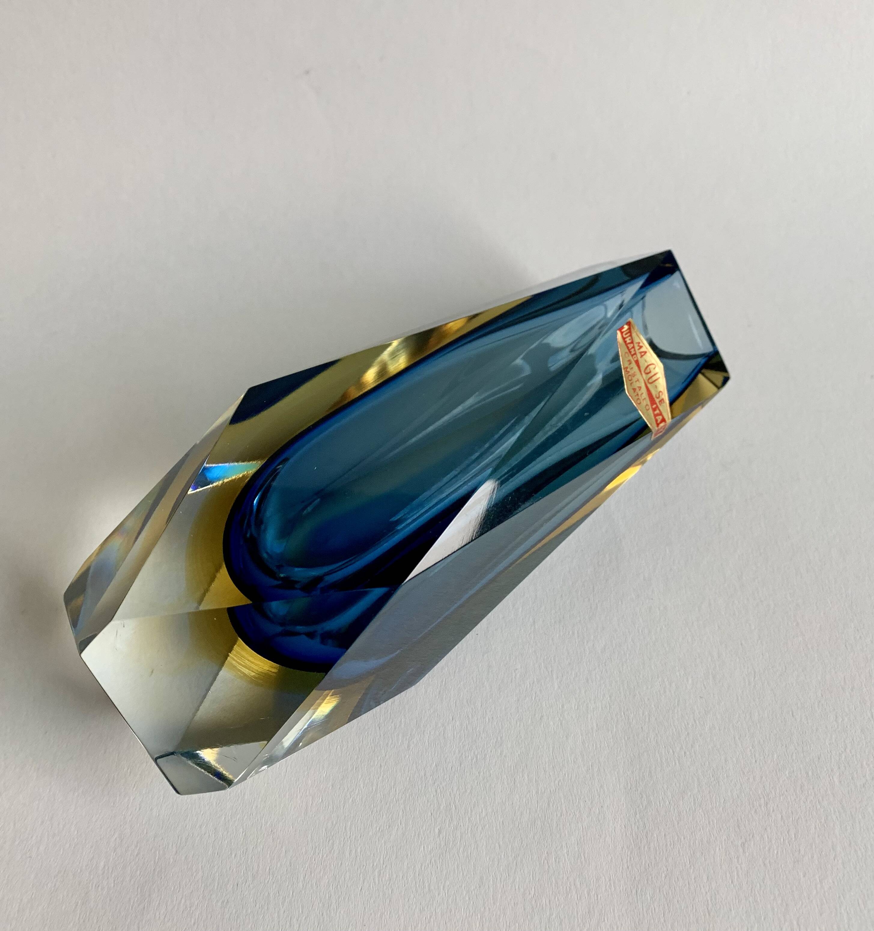 Vase by F. Poli for Murano, Italy, 1970s