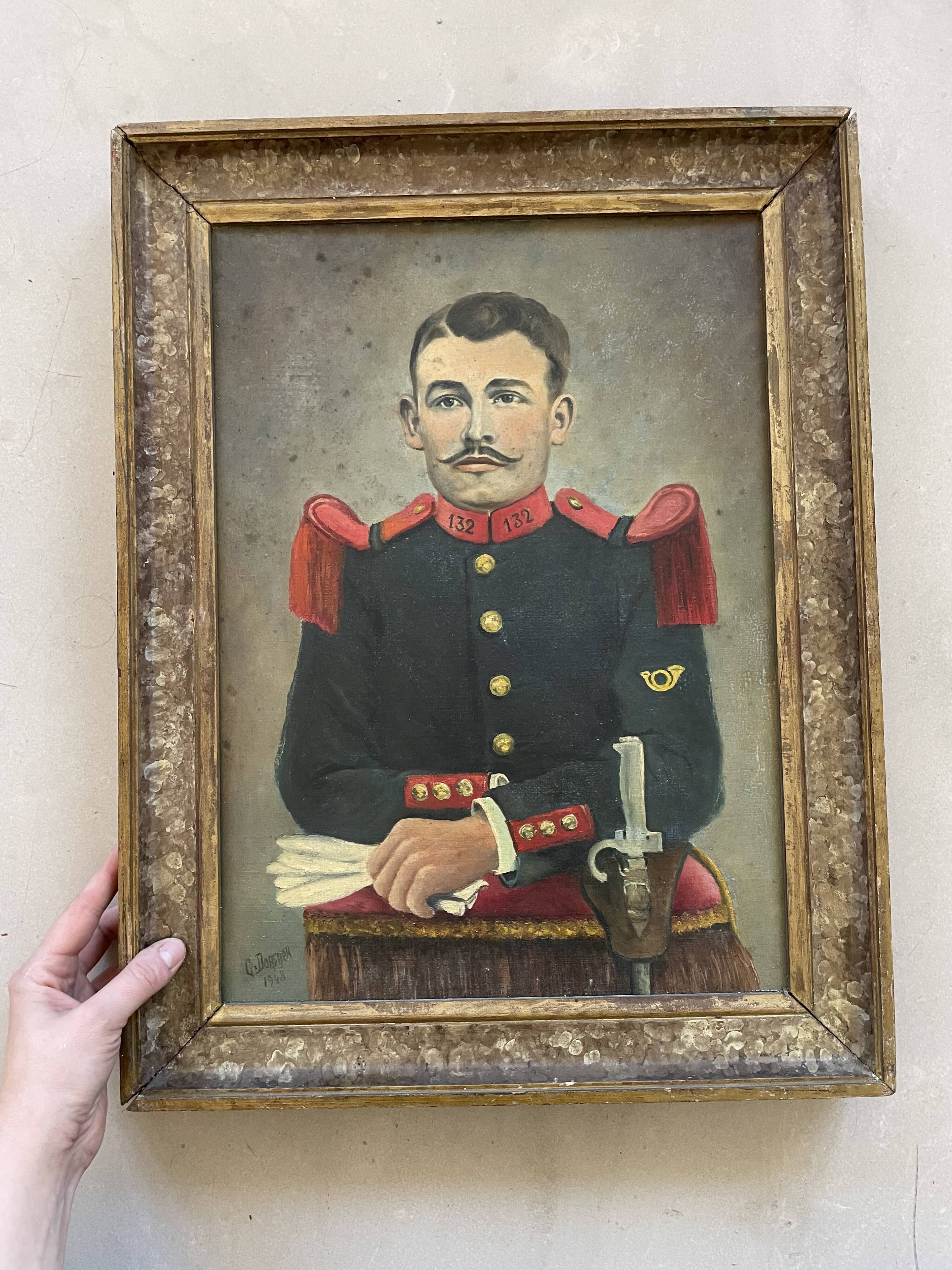 Old portrait, oil on canvas 1948