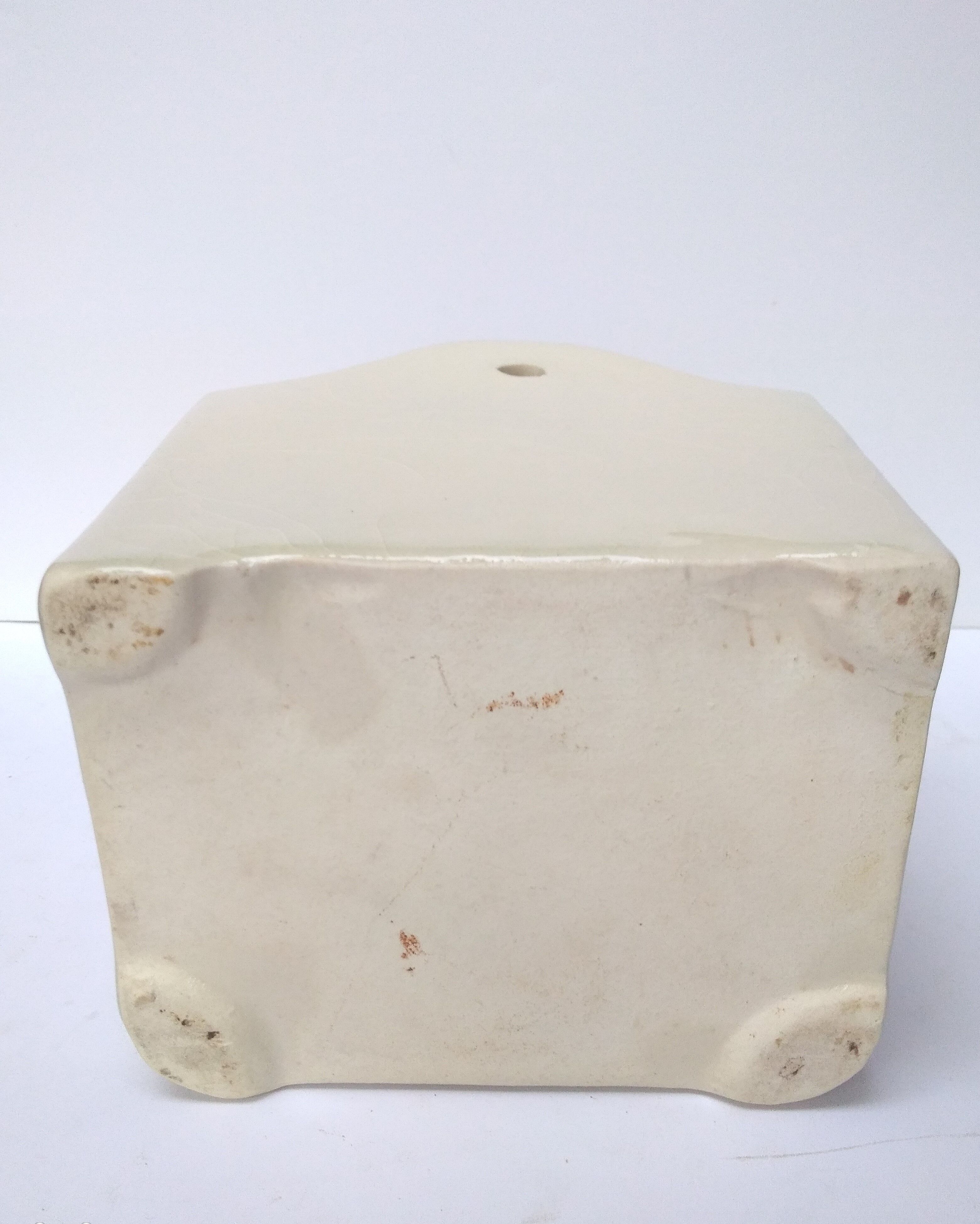 Ancient earthenware matchbox