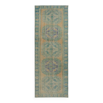 Vintage Runner Rug for Kitchen. Handmade Hallway Rug. Turkish Stair Rug. Corridor Rug