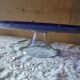 Cobalt Blue Glass Footed Pie Dish