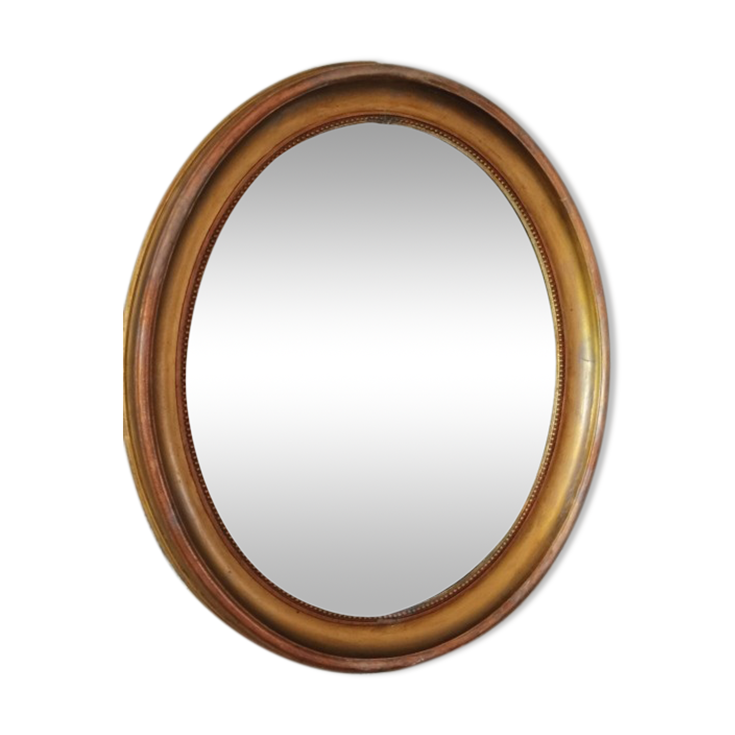 Miroir ancien ovale 68x79cm