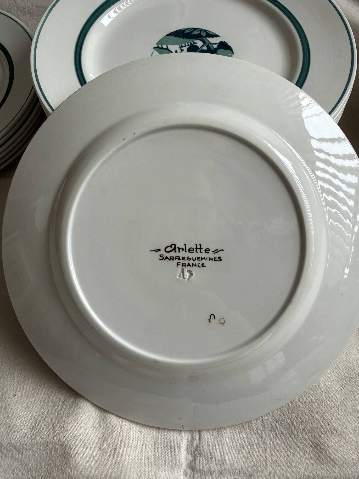 Service "Arlette", Sarreguemines 25 pieces.