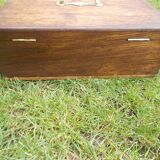 Wooden box, brass handle