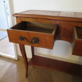 Cherry console with 2 drawers - Louis XV style - cherry wood