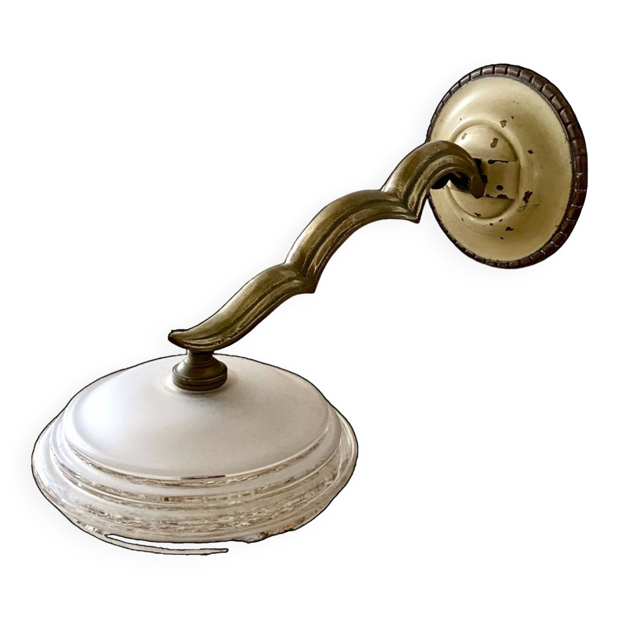 1930s bronze wall light