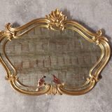 Old gilded wood mirror
