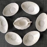 6 Countryware Bone China bowls and 1 sauce boat