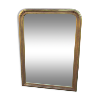 Yellow and pink golden mirror Louis Philippe style