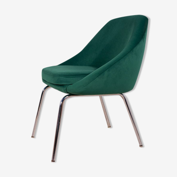 Fauteuil chrome et tissu , années 1960