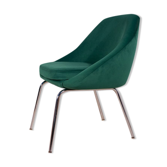 Fauteuil chrome et tissu , années 1960