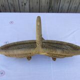 Rattan handle basket