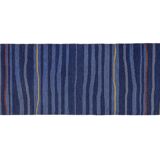 Scandinavian post modern gallery rug, archive matt-tema, 249 x 81 cm