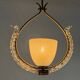 Venetian chandelier in colorless Murano glass, "Vetro à reticello" cut, circa 1950