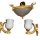 lustre et ses appliques laiton bronze dorée