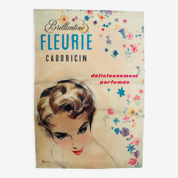 Plaque tôle publicitaire vintage 50’s Cadoricin