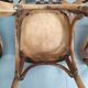 Suite of 6 wooden barhel barel bistro chair