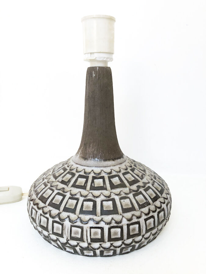 Scandinavian ceramic lamp stand, 1970