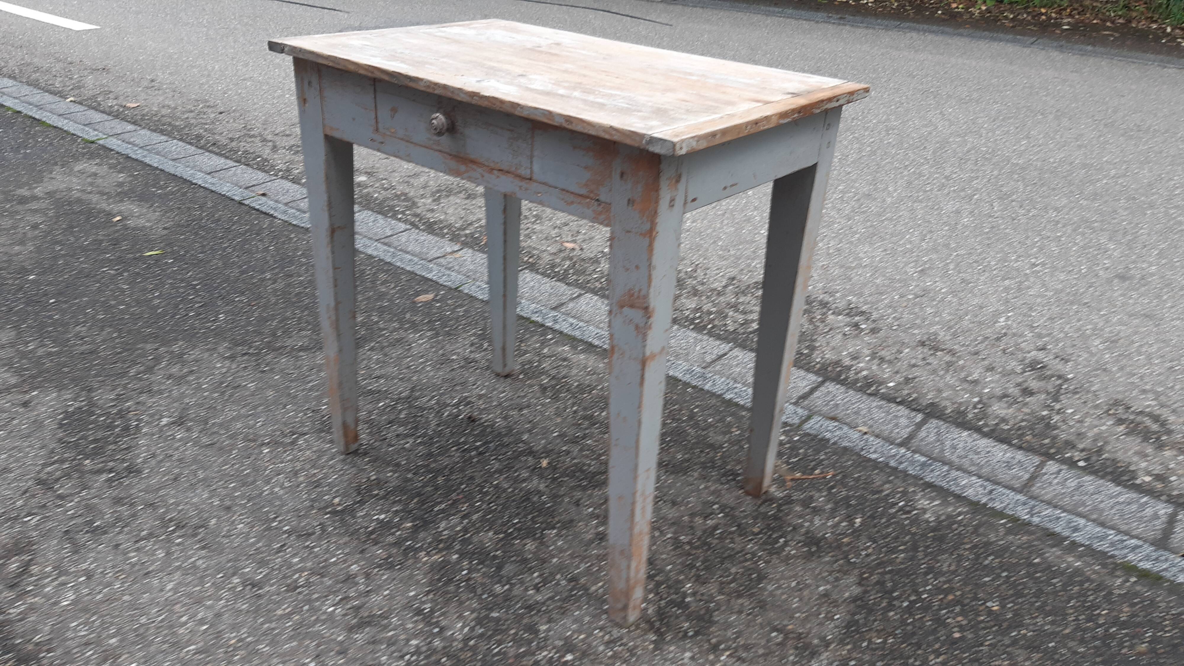 Desk in patinated wood, early 20th century