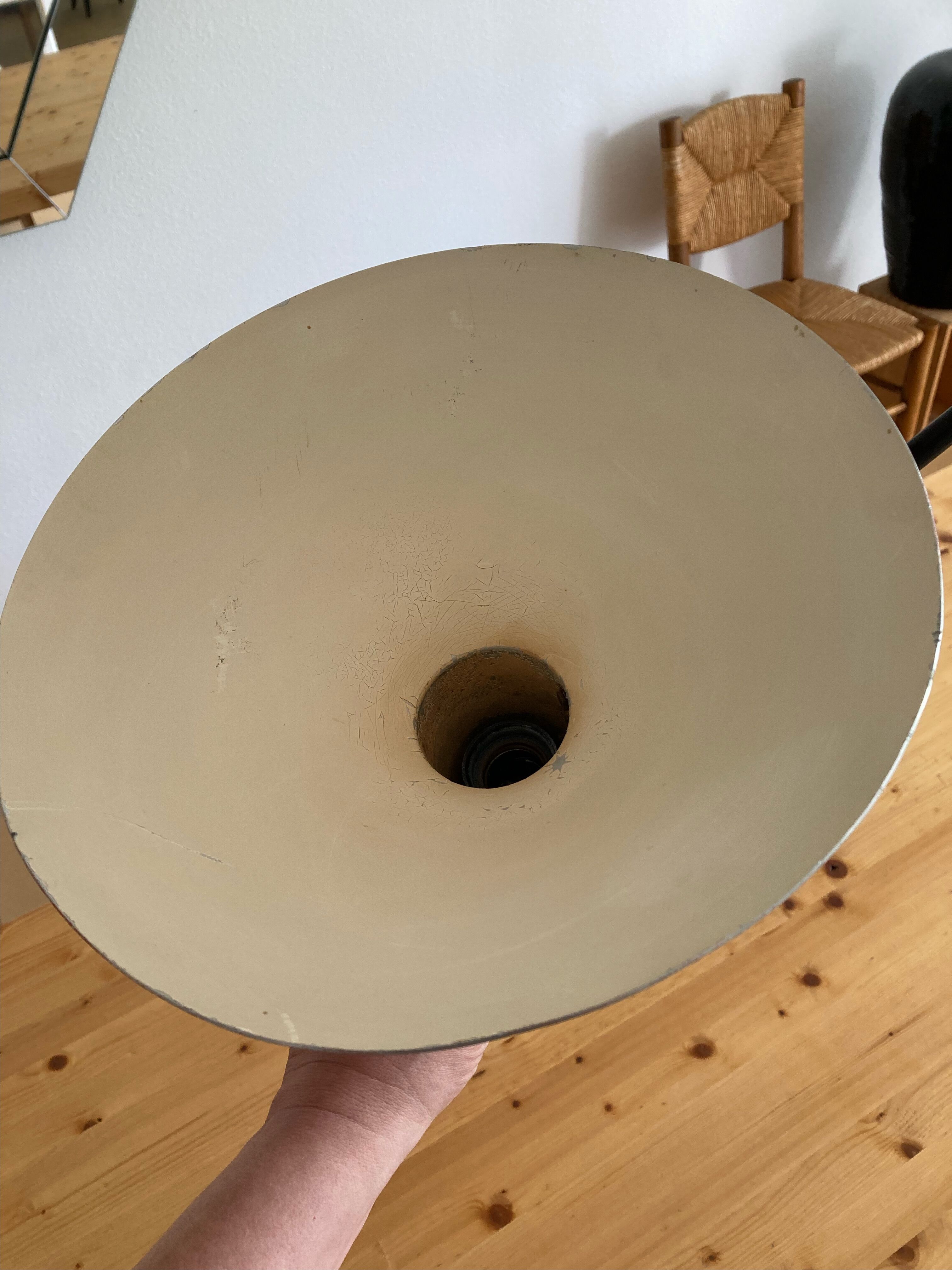counterbalance ceiling lamp by JJM.Hoogervorst for Anvia. 1950s