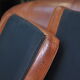 Vintage 3-seater leather club sofa