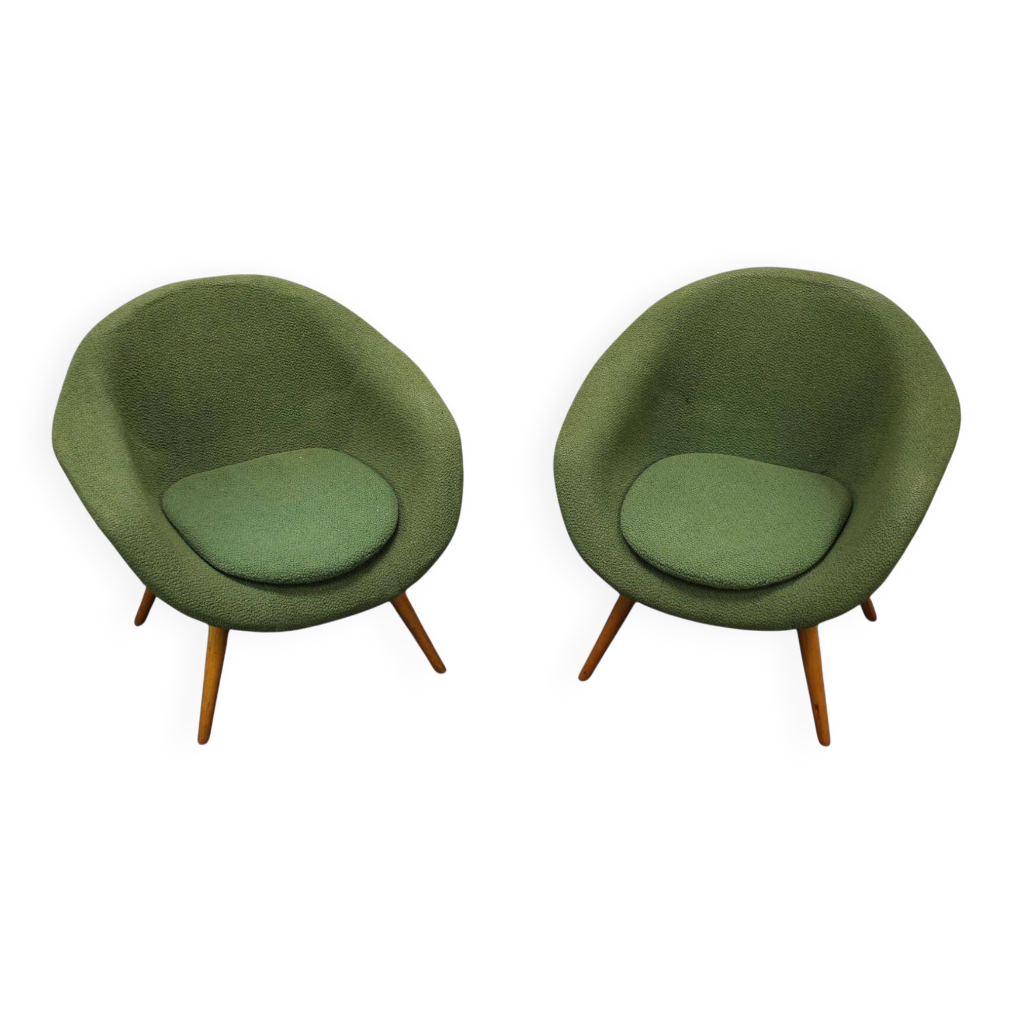 Mid-century Set of 2 Armchairs by Miroslav Navrátil, 1950s, Czechoslovakia