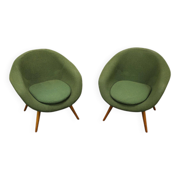 Mid-century Set of 2 Armchairs by Miroslav Navrátil, 1950s, Czechoslovakia