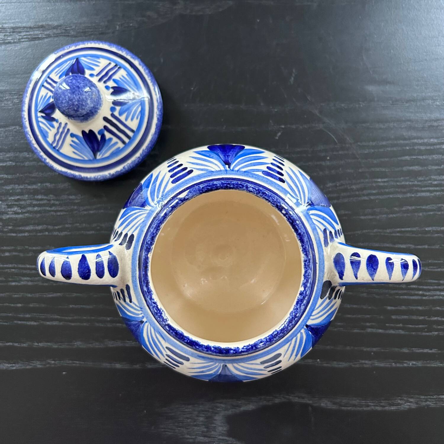 HB Quimper sugar bowl