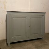 Buffet à 2 portes ancien vintage gris nuage