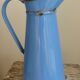 Old blue enamelled broc
