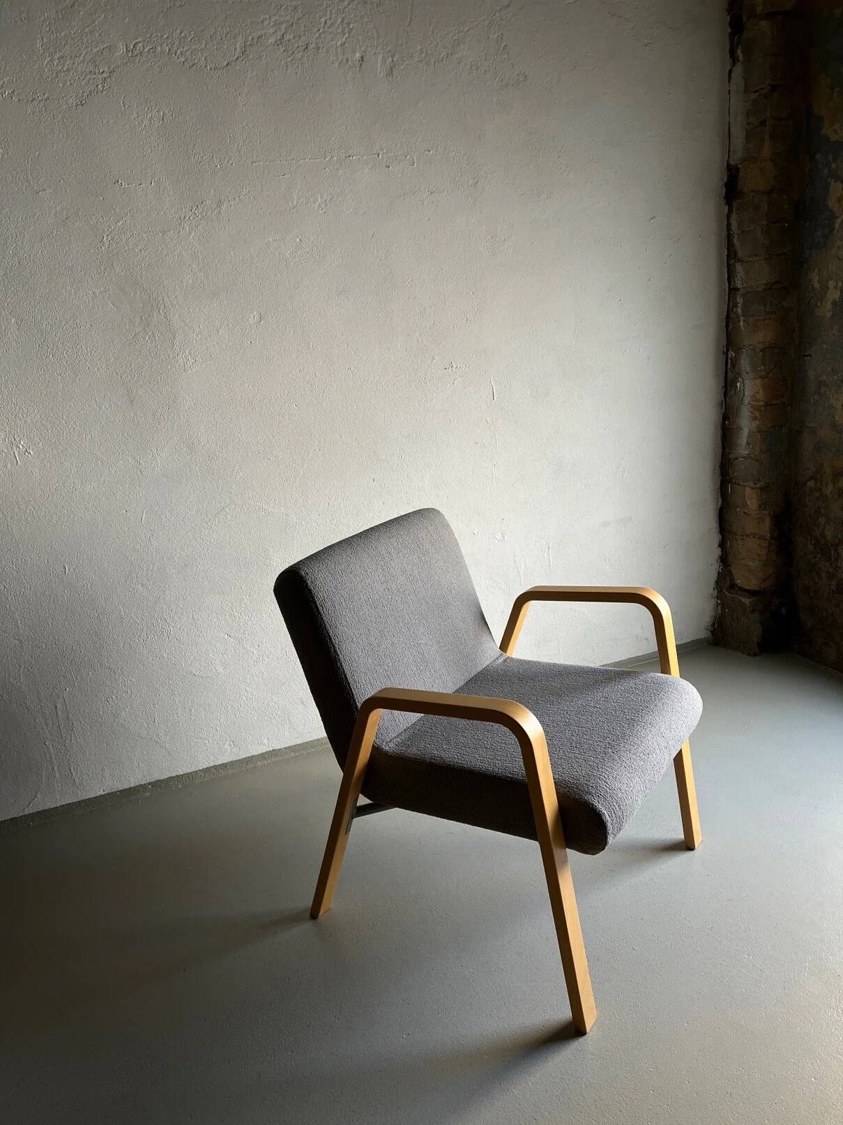 Fauteuil scandinave gris | Années 1980