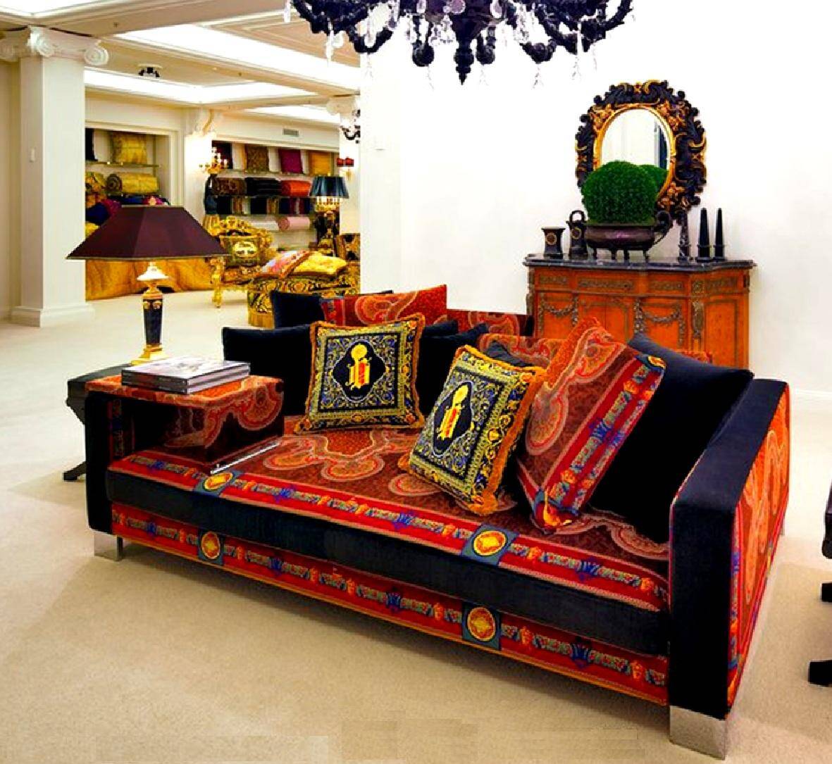 Adjustable canapé Versace 2003 by Ilian Rachov, Art Deco style
